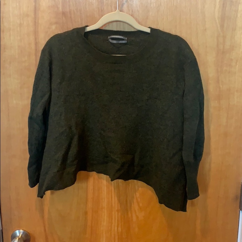 Dark Green Anthropologie Sweater